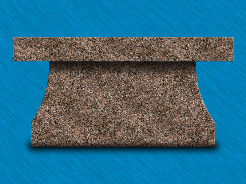 Pedestal Style Bench